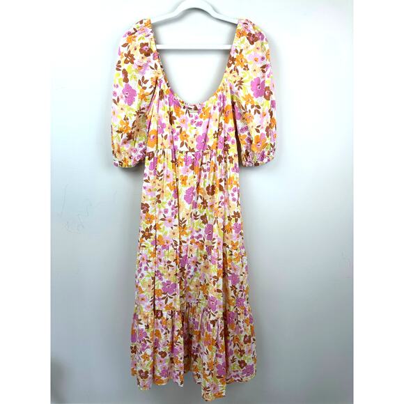 Billabong Endless Shore Maxi Floral Dress Size Large - Picture 6 of 13